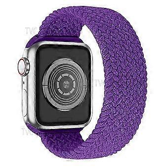 [Size L] Elastic Braided Watch Strap Watchband Compatible For Apple Watch Series 10 42mm / 9 8 7 41m