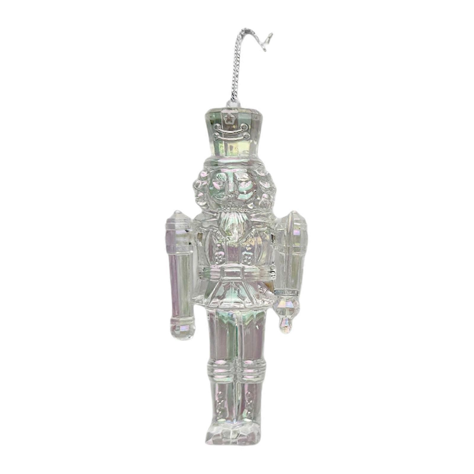 Efficient Holiday Decoration Acrylic Nutcrackers Shape Hanging Ornament With Secure Hanging Hole