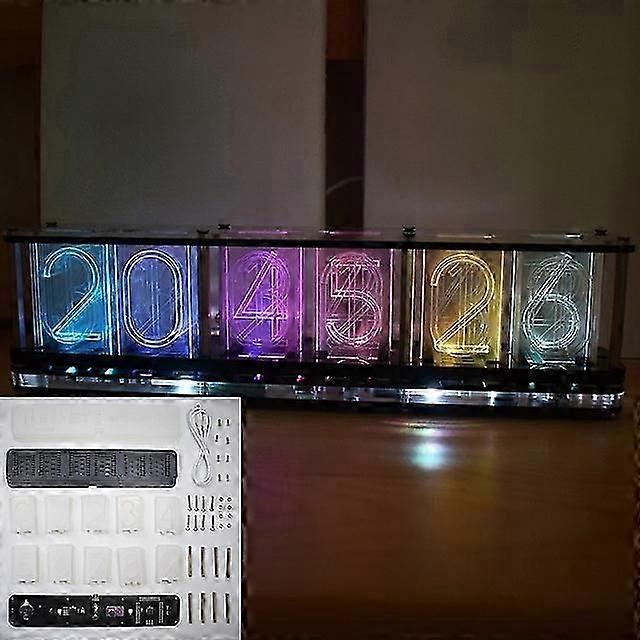 2025 Dernier modèle DIY RGB LED Éclairage numérique Analogique Tube numérique Électronique