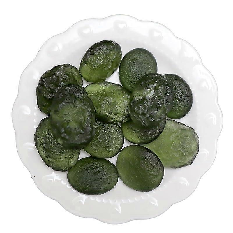 1 x Natural Moldavite Rough Stone Czech Meteorite for Collectors Crystal Energy Gemstone Valuable Specimen (35 g)