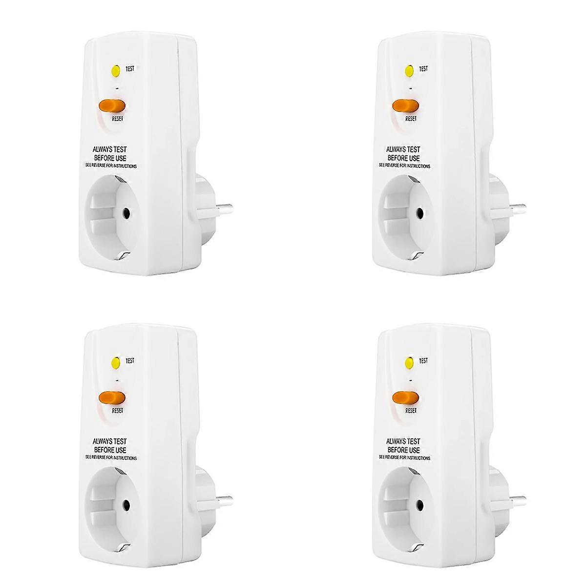 16A Gfci Leakage Protection Plug Socket Home Circuit Breaker EU Plug