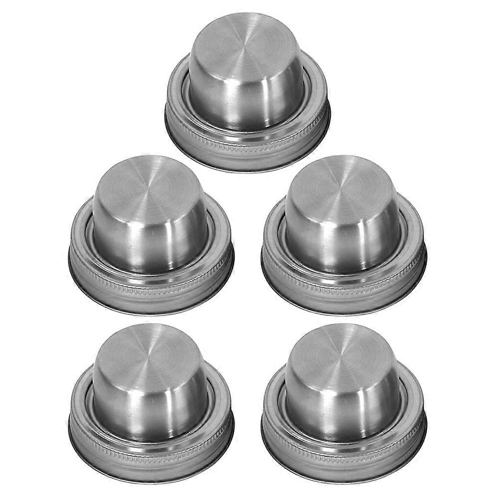 Stainless Steel Jar Shaker Lids   Leak Resistant, Rust Proof, Multi Use Caps for Mason Jars & Storage Containers with Spice & Flour Dispensing