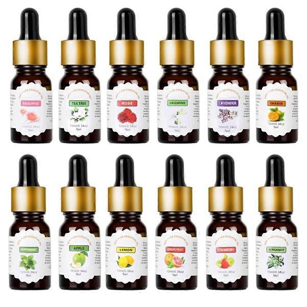 Humidifier Essential Oils Multi Color 10ml Fatigue Reduction For Office Use 1Set Air Purification