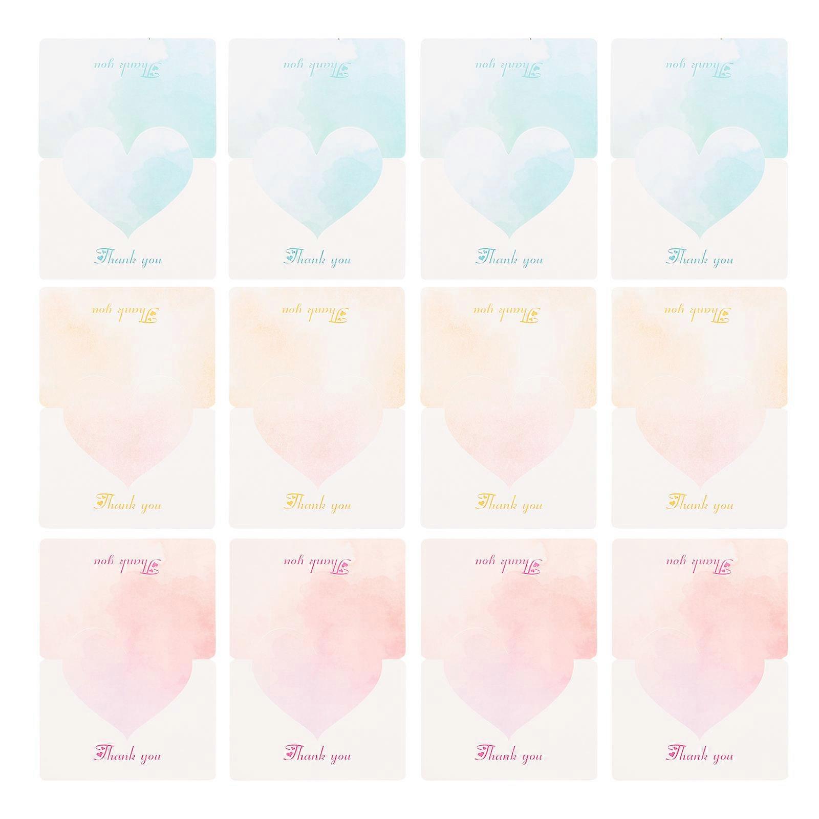 Thank Cards Wedding Greeting Cards For Events Rectangular Fresh Design Multi 30Pcs