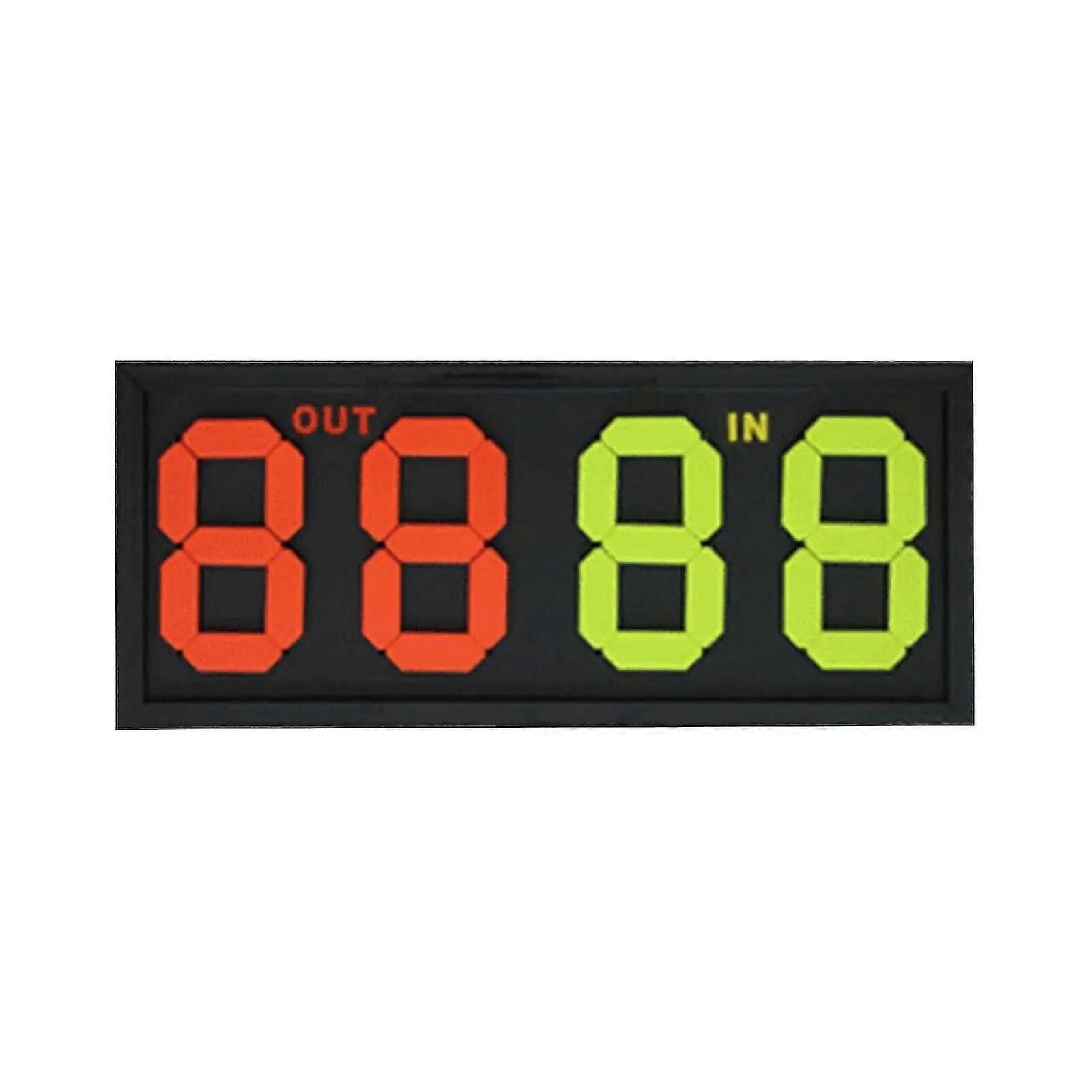 لوحة استبدال يدوية لكرة القدم 4 أرقام في بطاقة فليب للحكام لوازم كرة القدم للكرة الطائرة - جيد