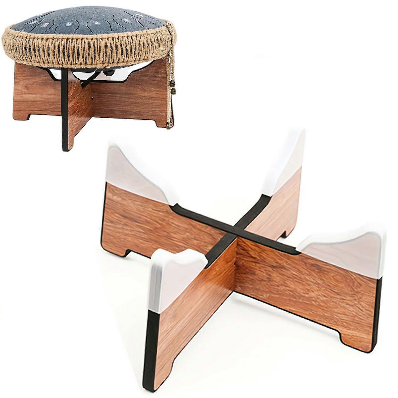 Steel Tongue Drum, Wooden Stand, Removable Floor Bracket, Drum Hand Pan, Adjustable Stand