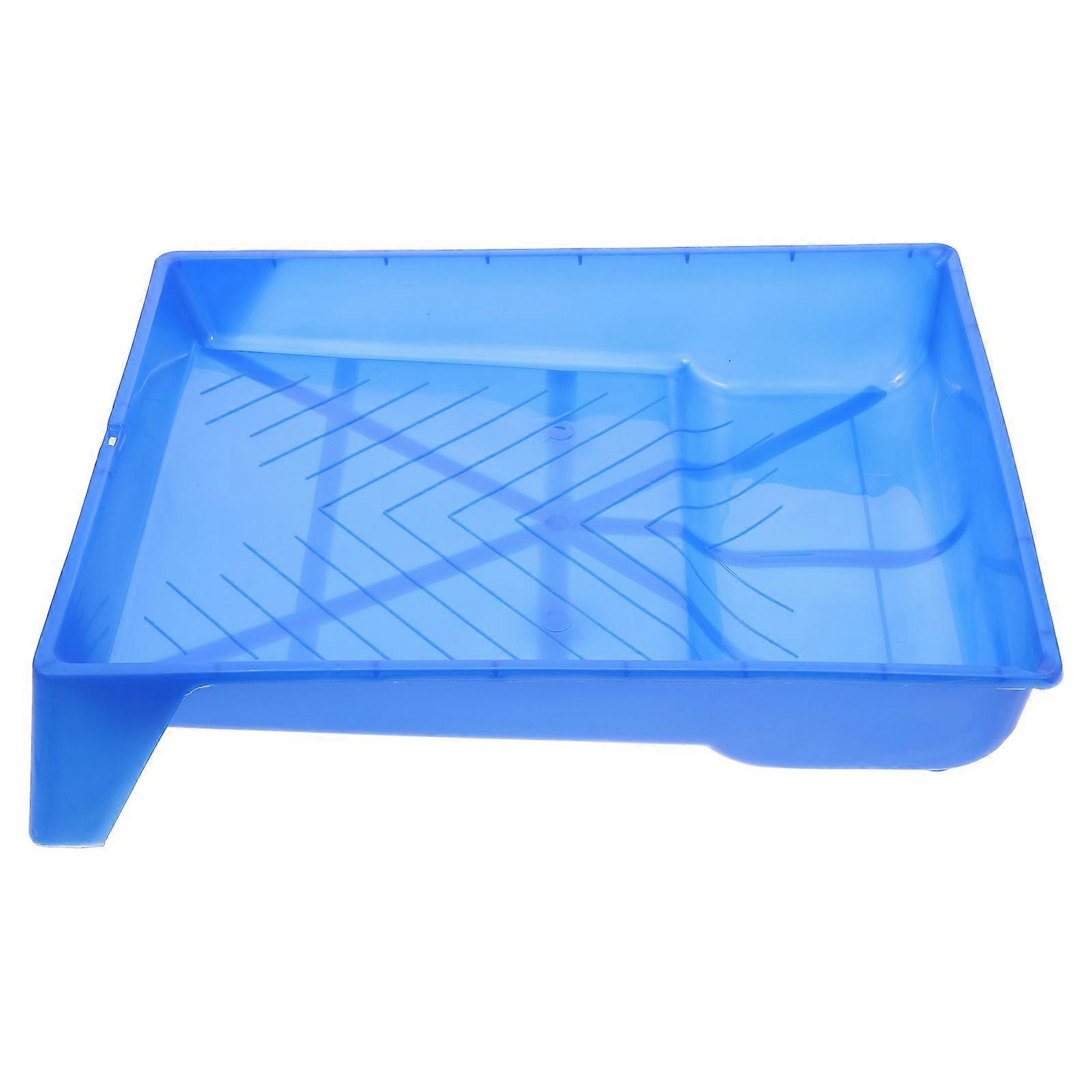 Practical Paint Brush Storage Tray Useful Rollers Tool Tray Convenient Storage Container for Home (Blue)