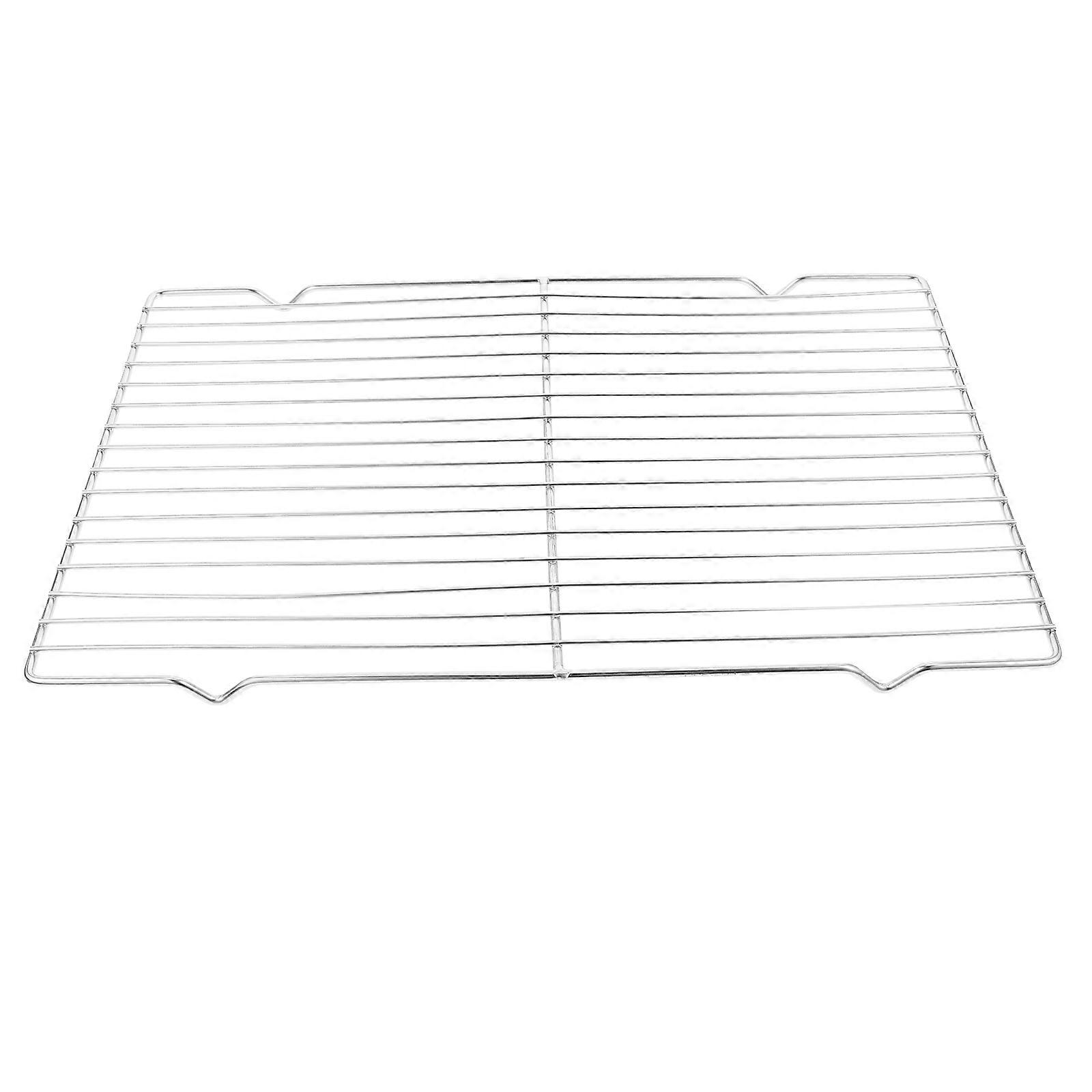 Portable Cooling Rack for Home in Silver Stainless Steel MultiPurpose Baking Rack 12.5x8.5x1.5 Inches