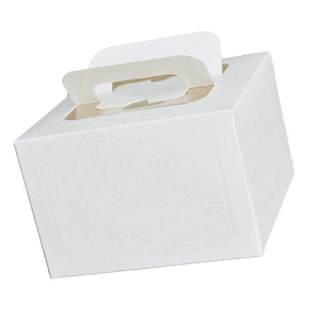 White Cardboard Cake Boxes for Decoration and Parties 10 Pieces in a Set