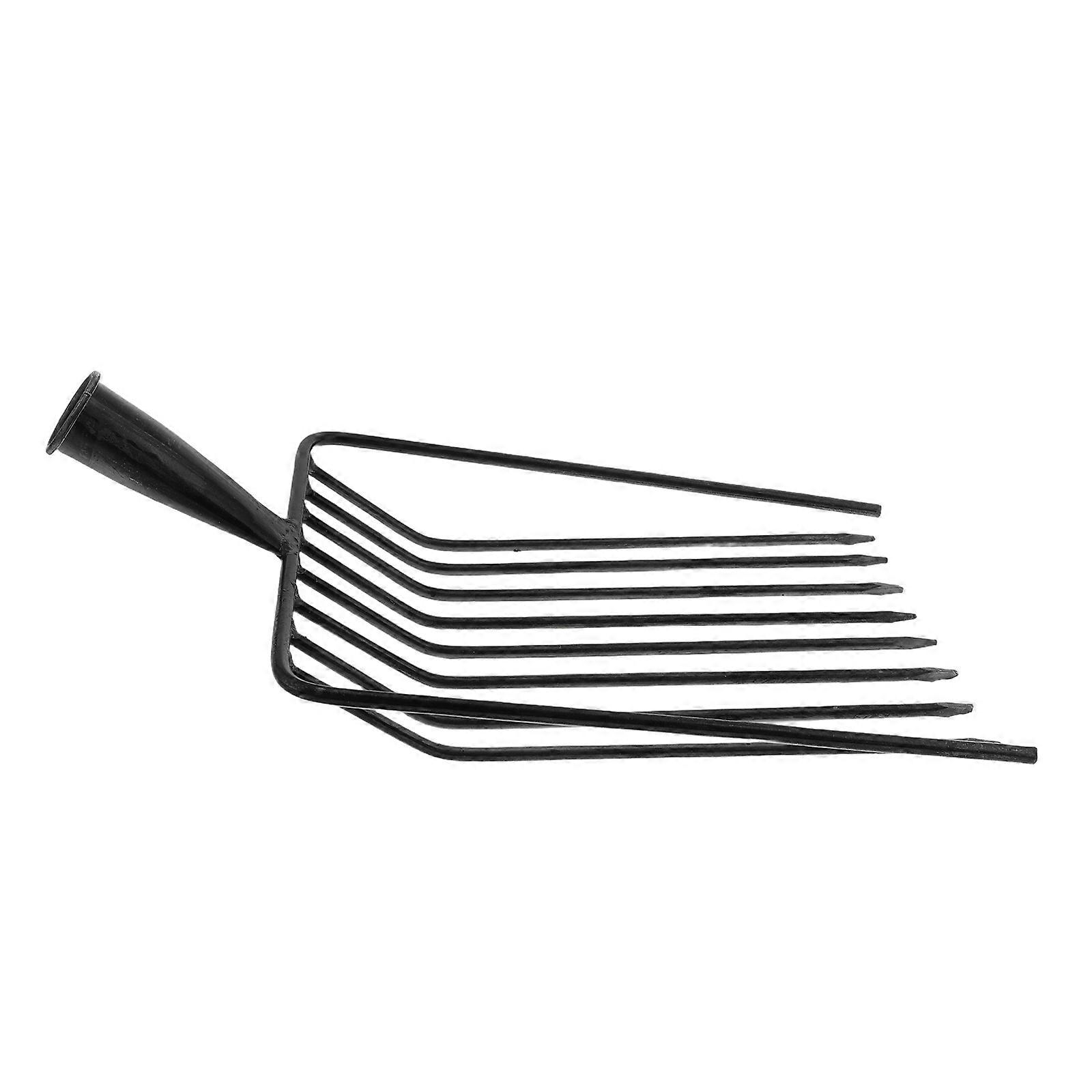 Garden Forks for Gardening Steel Manure Fork Head Replacement for Agricultural Cultivator Tool with Multi Tine Design 1Pcs