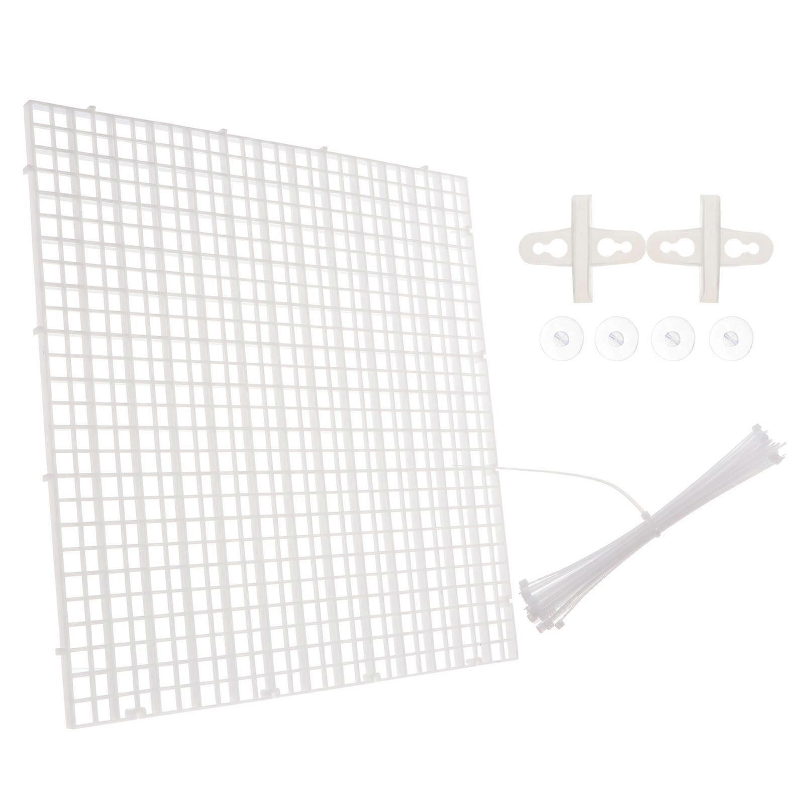 Fish Tank Isolation Net Plastic Aquarium Separator Black 30X30CM Prevent Biting For Fish Breeders 1 Set