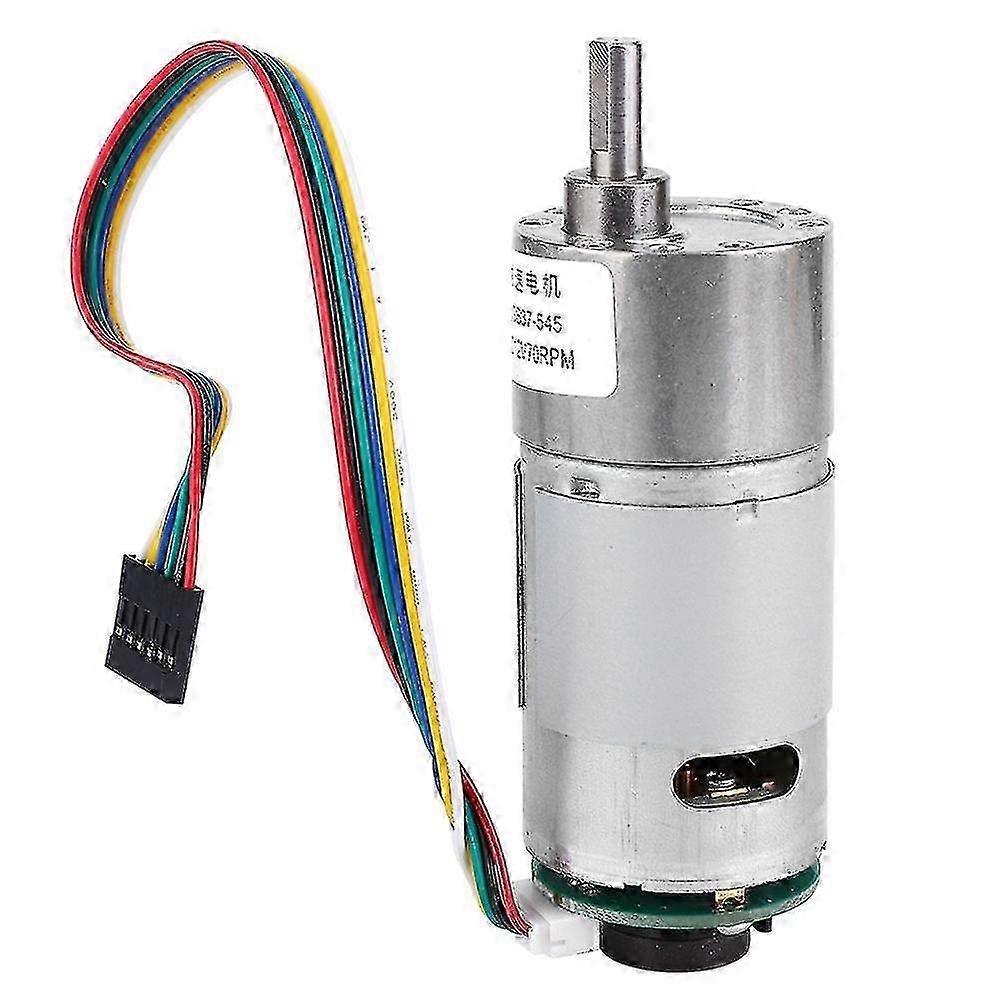 6V Large Torsion Gear Motor with Encoder - Speed Reduction Motor (150 Speed) 2025