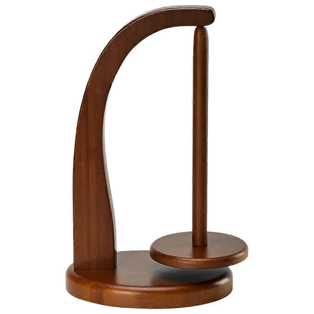 Rotatable Wooden Yarn Holder Storage Rack for Crochet, Knitting, Sewing, and Crafting – Compact Design with Smooth Surface