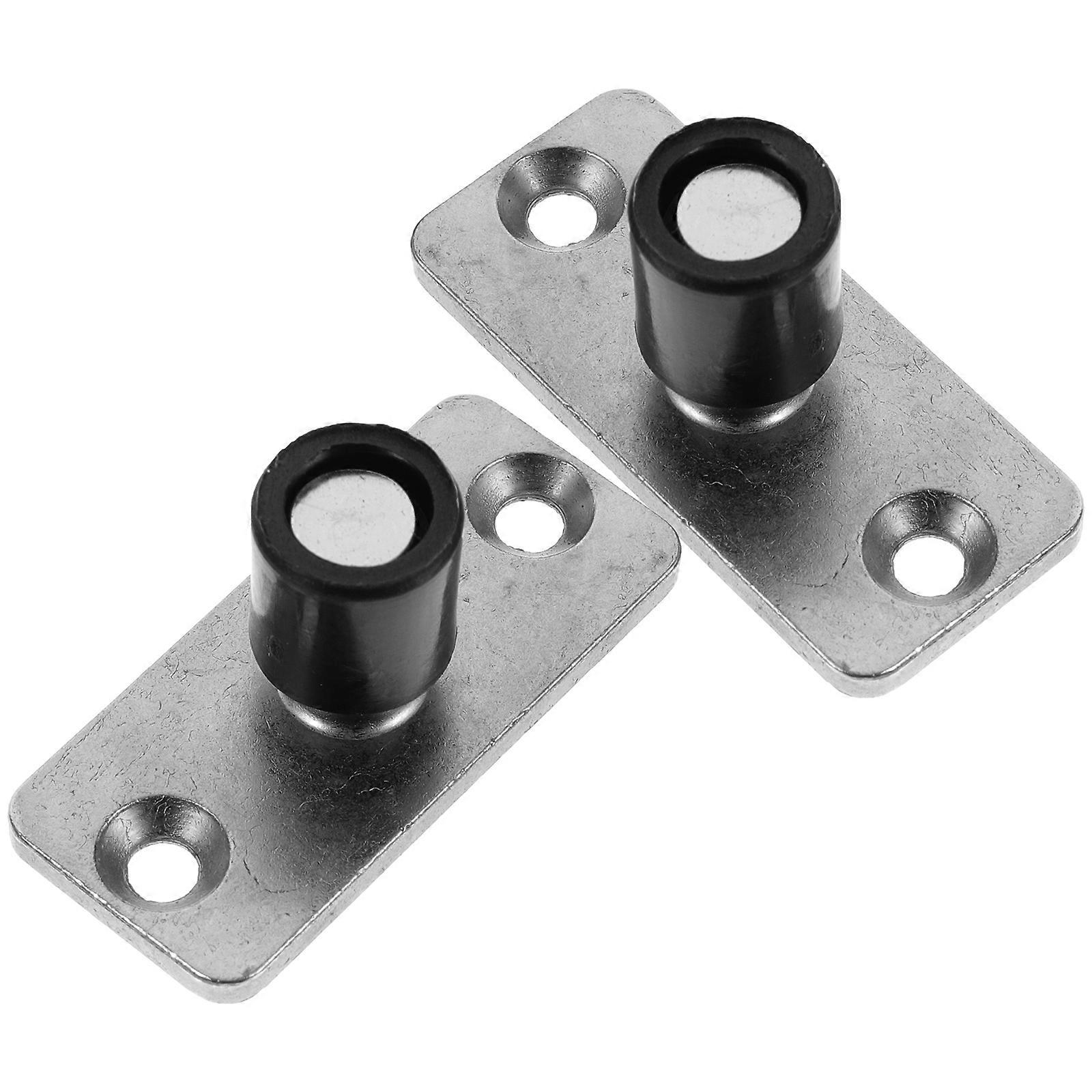 2pcs Barn Door Floor Guide with Double Bearings Sliding Door Stopper for Stable, Smooth Operation of Sliding Barn Doors