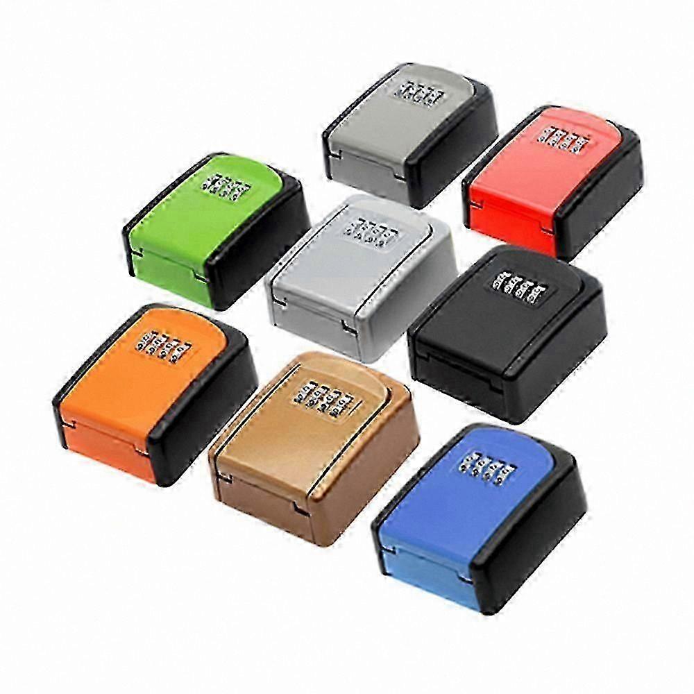 Compact Outdoor Wall-Mounted Metal Key Storage Box with Combination Lock for Home and Office Security Solutions