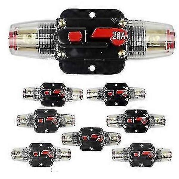 Automatic Resettable Circuit Breaker Fuse Inverter Fuse Holder Inline Fuse Block 20-100 Amp-50a-