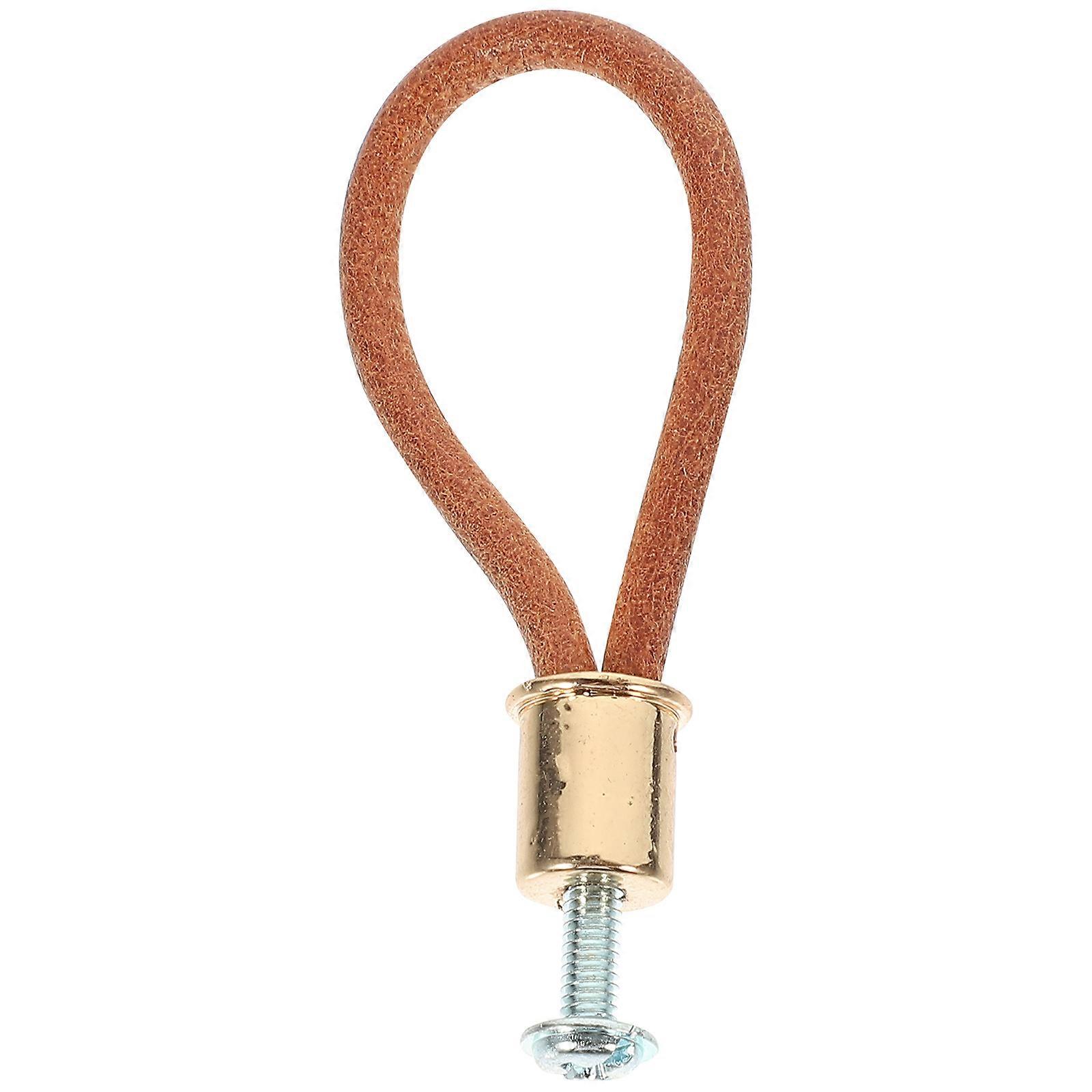 حبل لمقبض الباب الجلود حبل شكل أثاث سحب أثاث غرفة المعيشة 6.50X1.50X1.20CM 1 حزمة