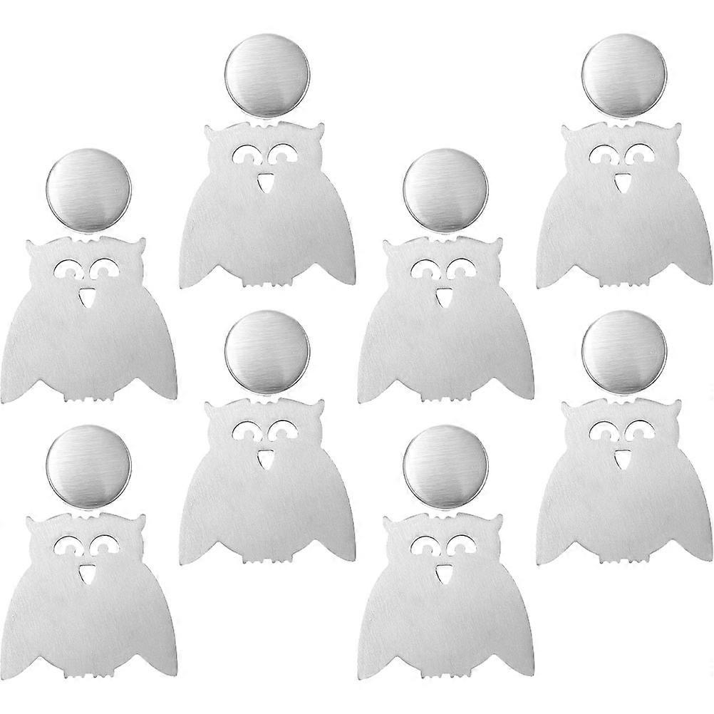 Stainless Steel Magnetic Tablecloth Weights with Windproof Owl Design for Home Decor