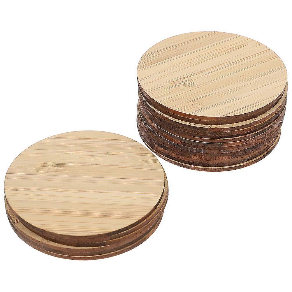 Unfinished Bamboo Pieces for DIY Painting and Crafts Light Brown Safe for Kids Playing