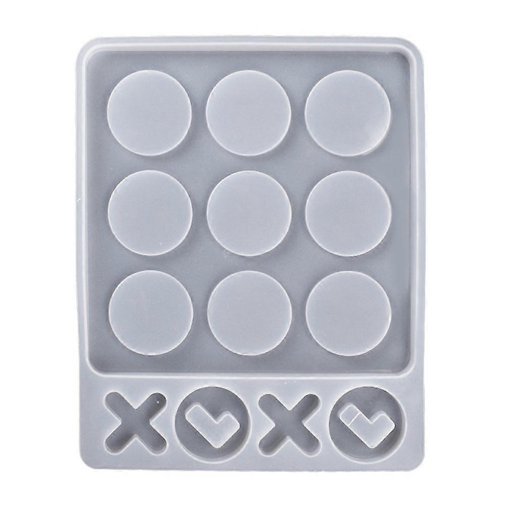 Silicone Mold For Board Game For Family Game Night 23.60X19.00X1.20Cm White Square 1Pack