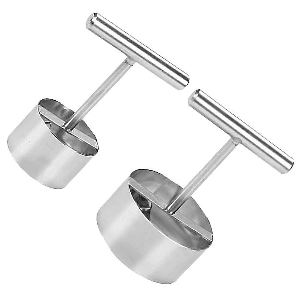 Pear Corer Aid Manual Fruit Core Removal Tool Round Handle Dishwasher Safe Rust Resistant 2Pcs