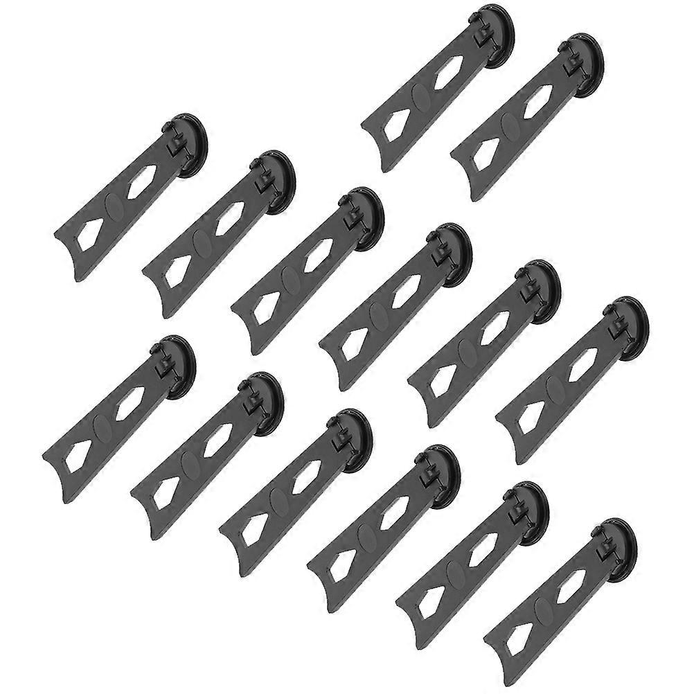 Black Plastic Photo Frame Stand for Holding Use 15pcs Stable Display Easels Accessories