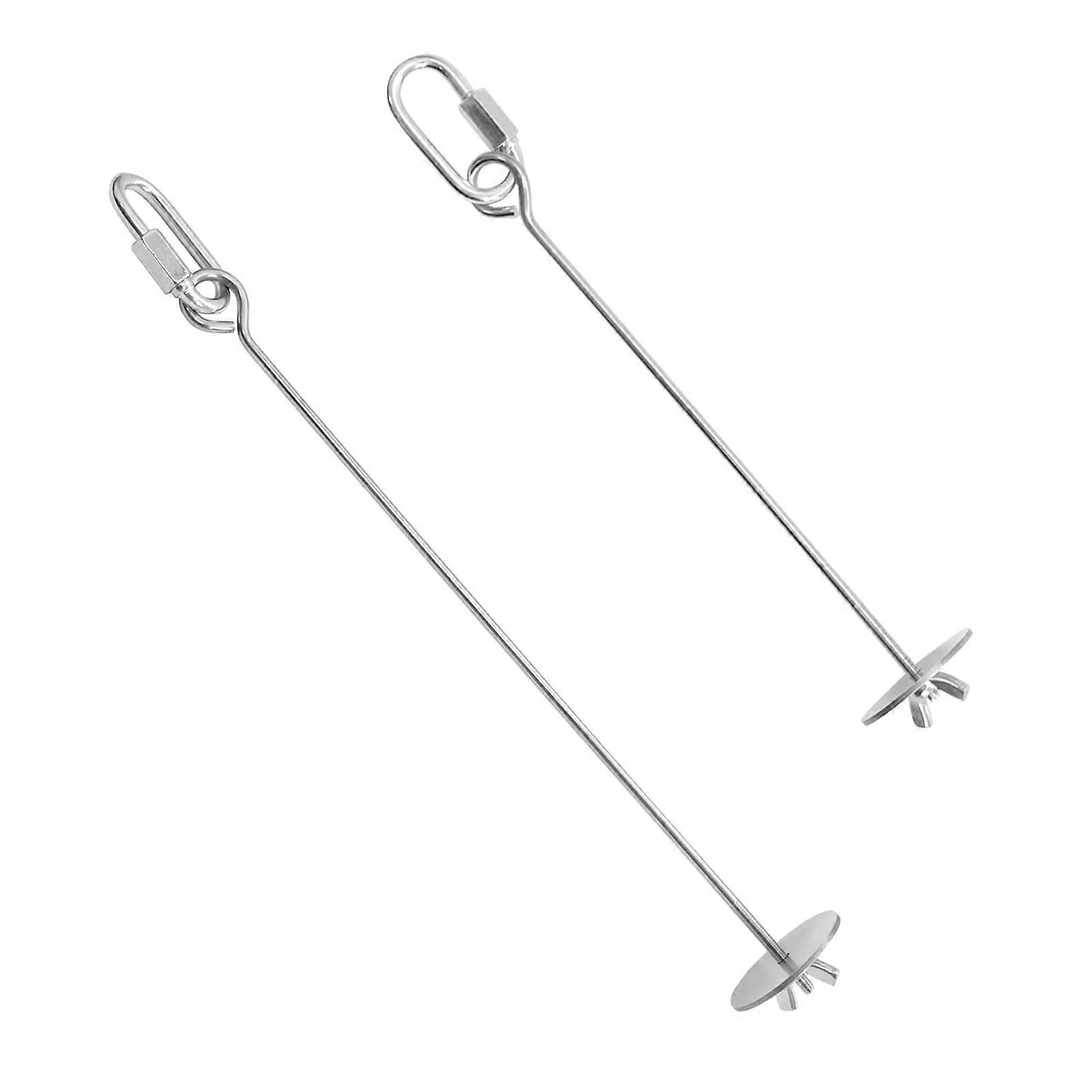 Set of 2 bird feeders, bird feeder, stainless steel feeder, automatic chicken feeder, 18 and 23 cm