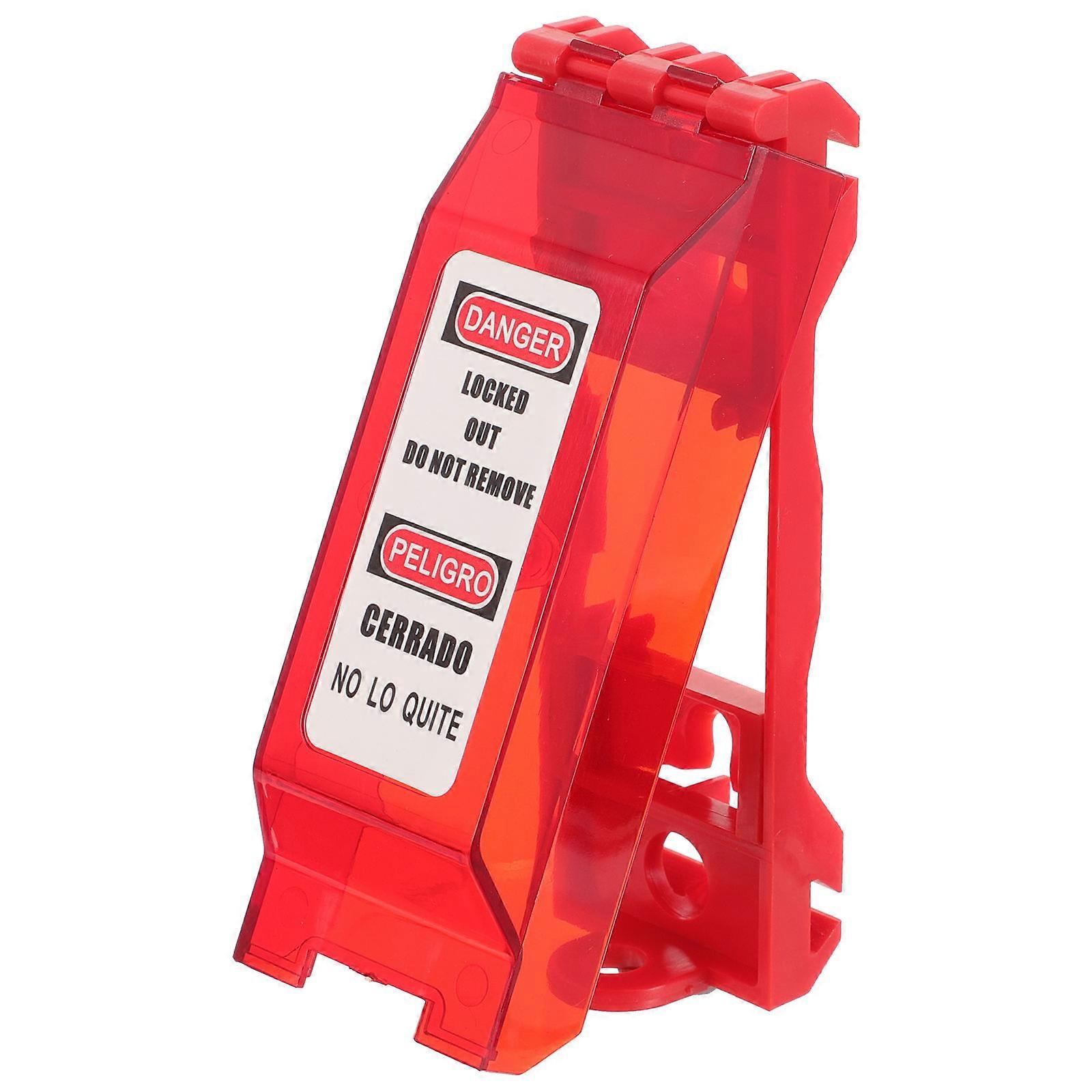 Universal Lock Protector Light For Homeowners And Families With Children 12X4.5X2.6CM Red Safety Lock 1Set