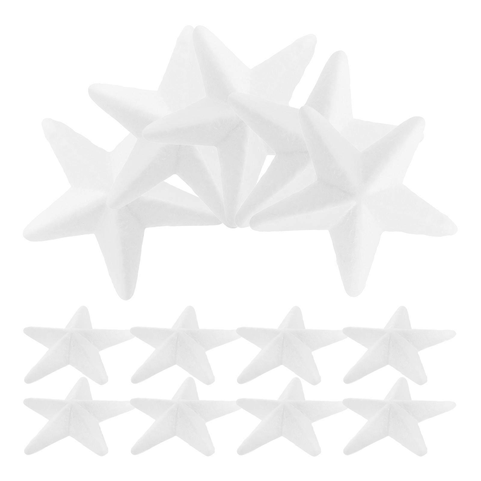 20Pcs Small White Decorative Stars For Crafting Suitable For Christmas And Valentine's Day Ideal For Store Owners And Home Owners