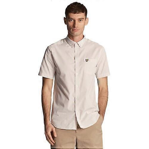 Lyle & Scott Mens Gingham Slim Short-Sleeved Shirt