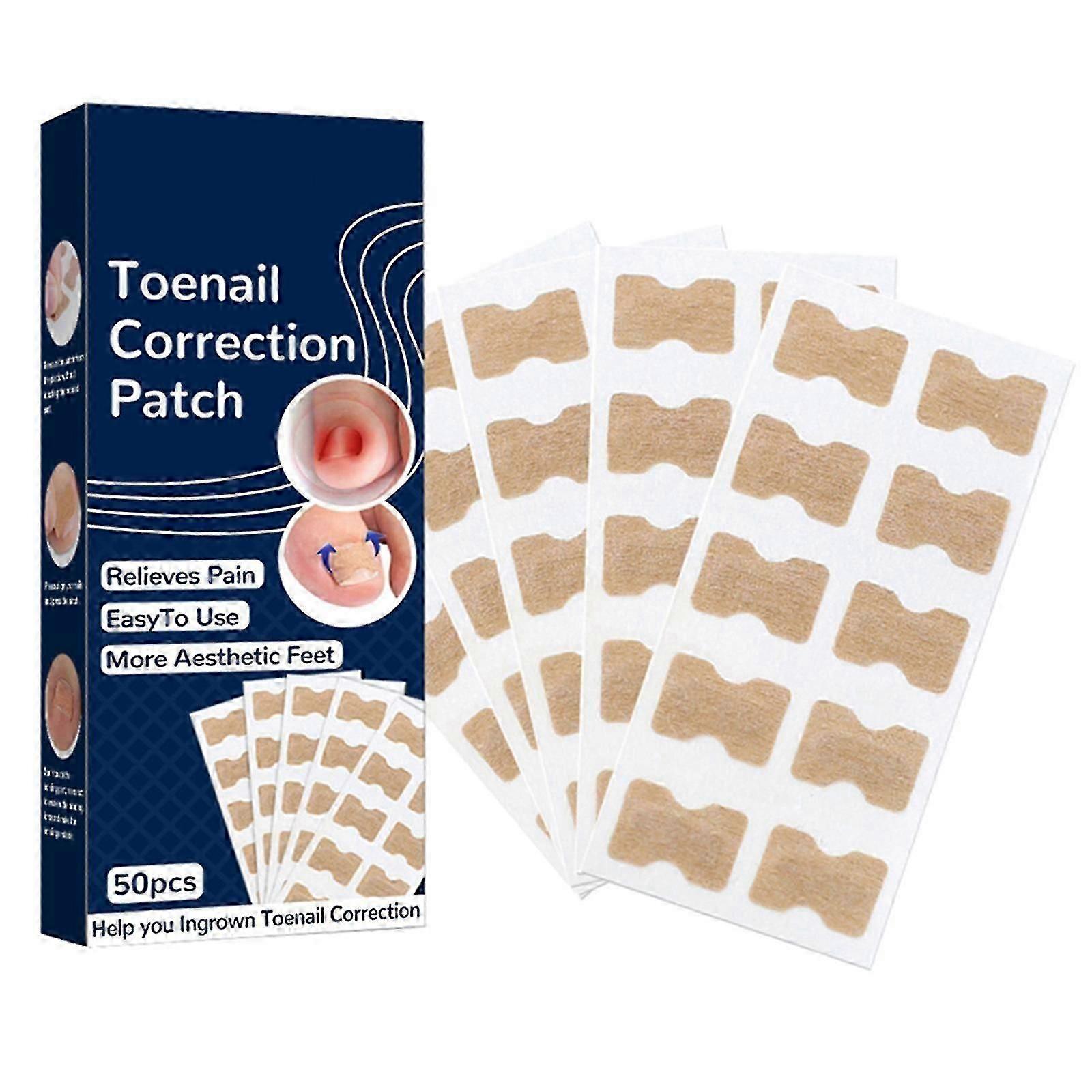 50pcs Ingrown Toenail Sticker With Toenail Planer Tool Toenail Correction Patch Toe Correction Sticker No Glue