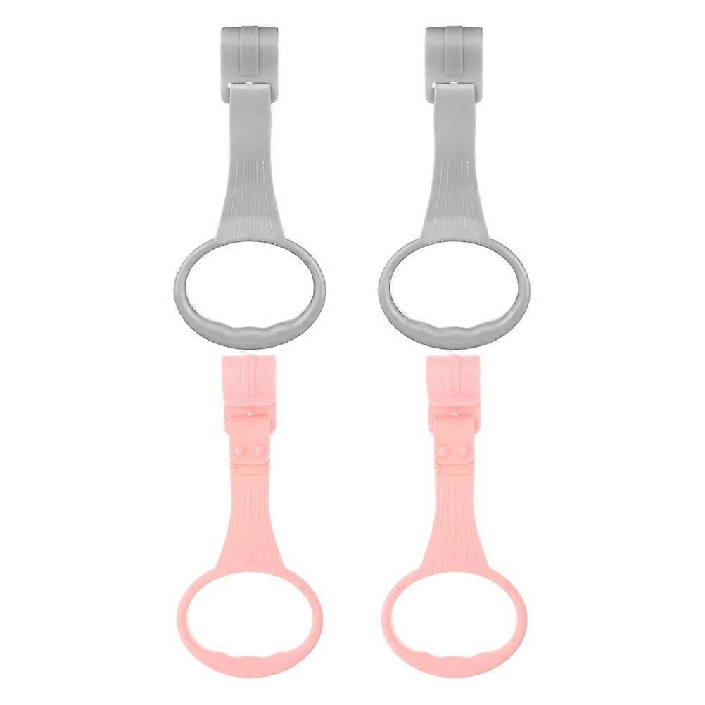 Playpen Accessories Cot Hanging Rings Pink Use 4Pcs