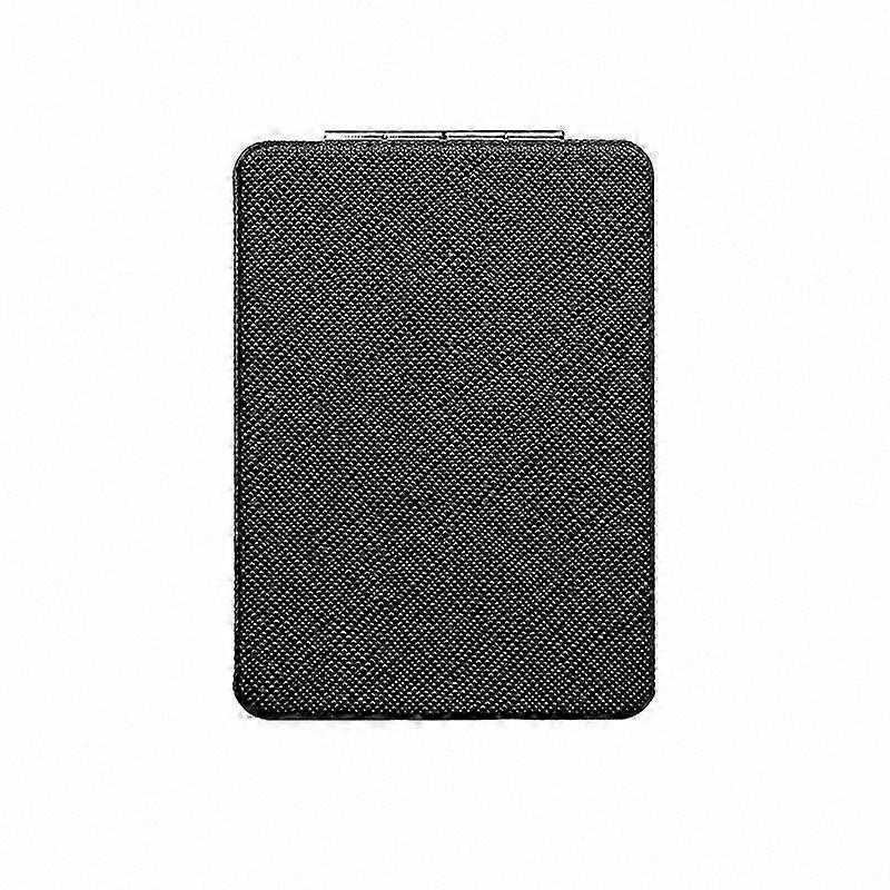 Compact Folding Travel Mirror in Black for Purses Handbags and Pockets Portable and Lightweight Design