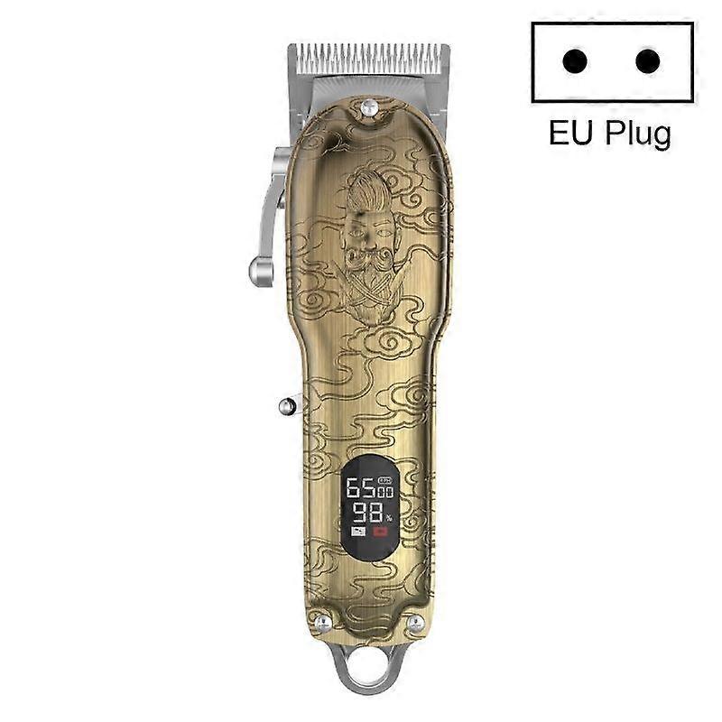 LCD Digital Display High-power Hair Clipper EU Plug