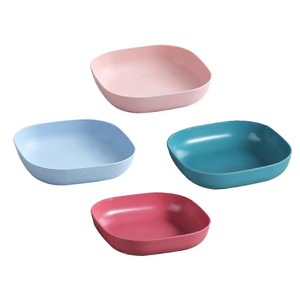 Lightweight Food Bowls Made of PP and Fiber for Home Use in Assorted Colors 4 Pcs