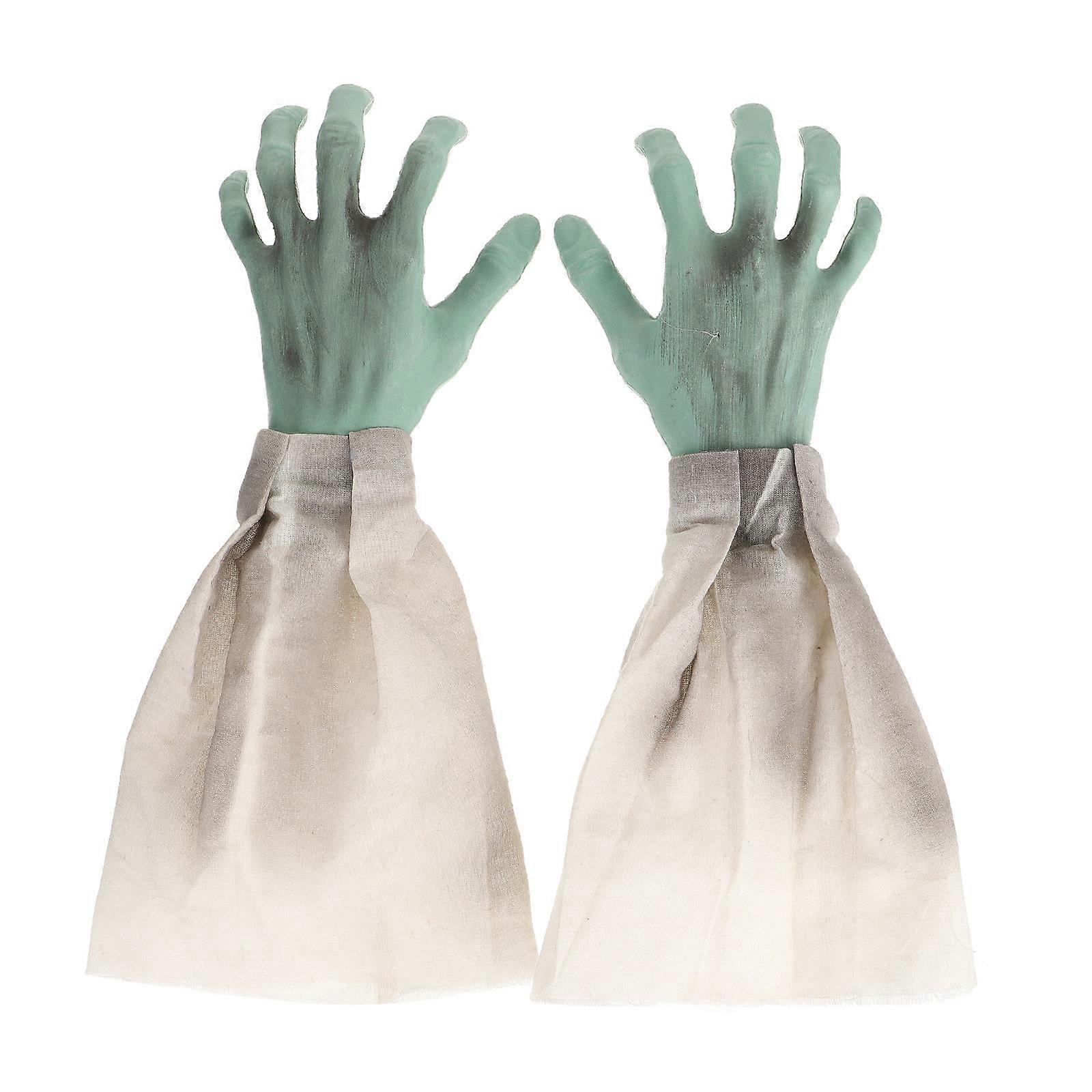 Decorative Halloween Ghost Hands Ornament For Outdoor Festive Atmosphere With 36x13.5cm Size 1 Pair
