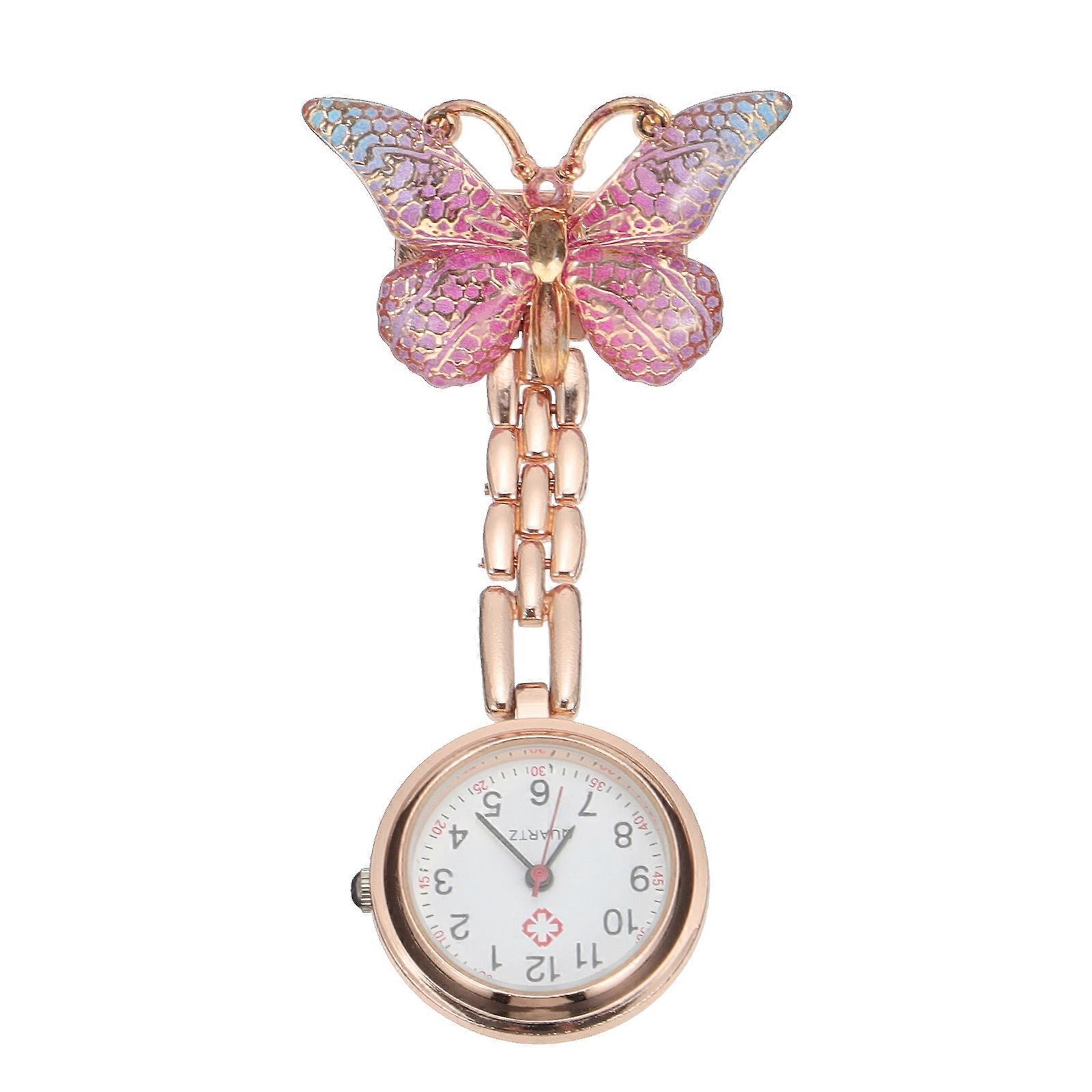 Accurate Timing Butterfly-Shaped Nurse Watch Ideal For Nurses With Simple Style 1Pc