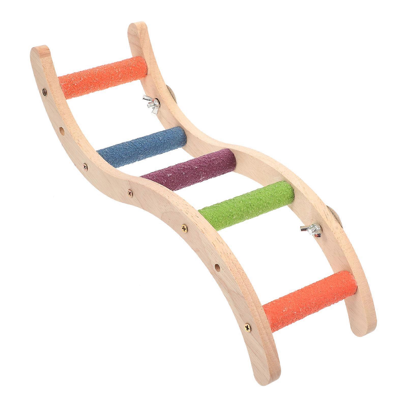 Creative Parrot Wooden Ladder for Pet Use Promotes Healthy Chewing and Play 7.8 Inches