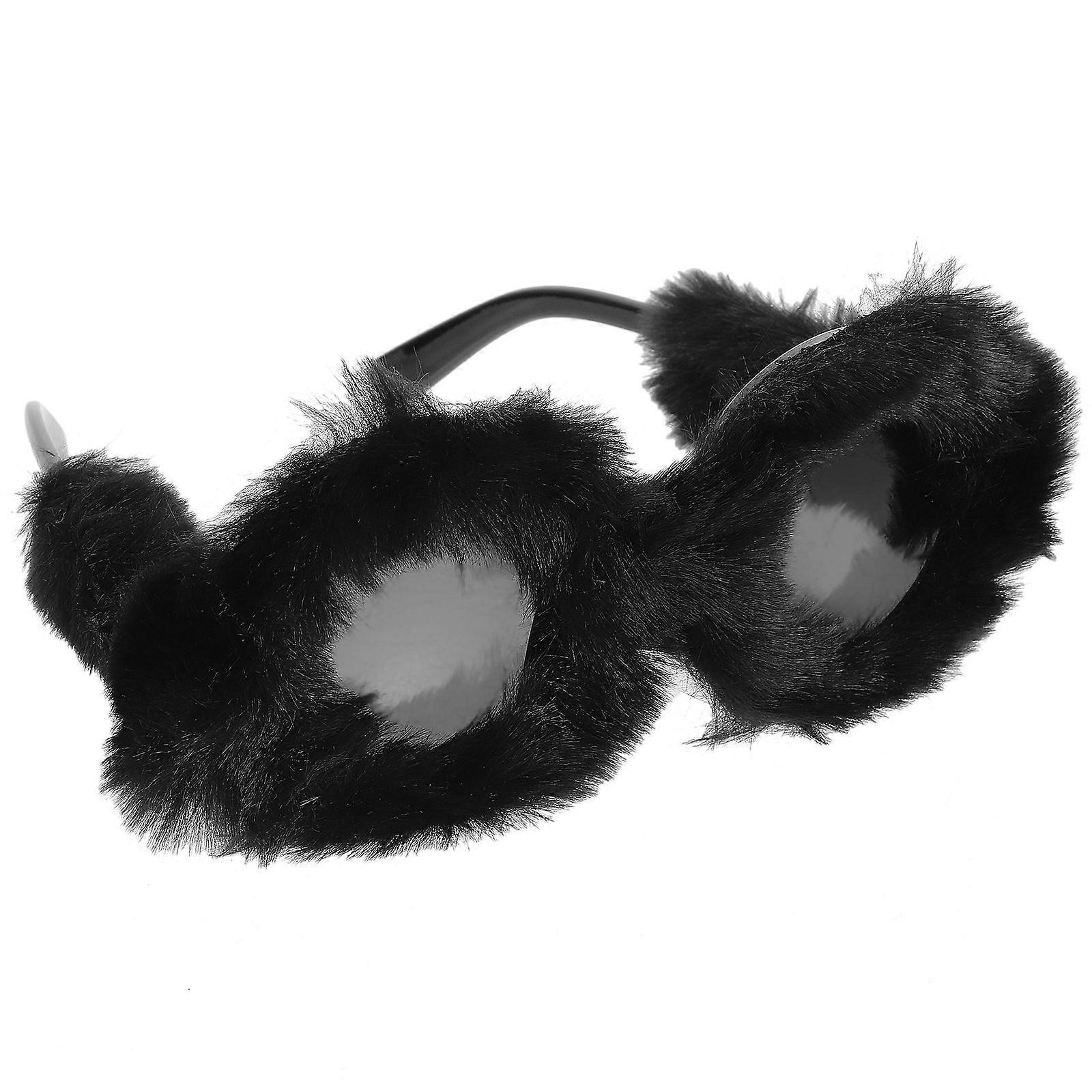 Fun Sunglass Photo Prop Creative Plush Design For Parties Comfortably Fit 1 Pair