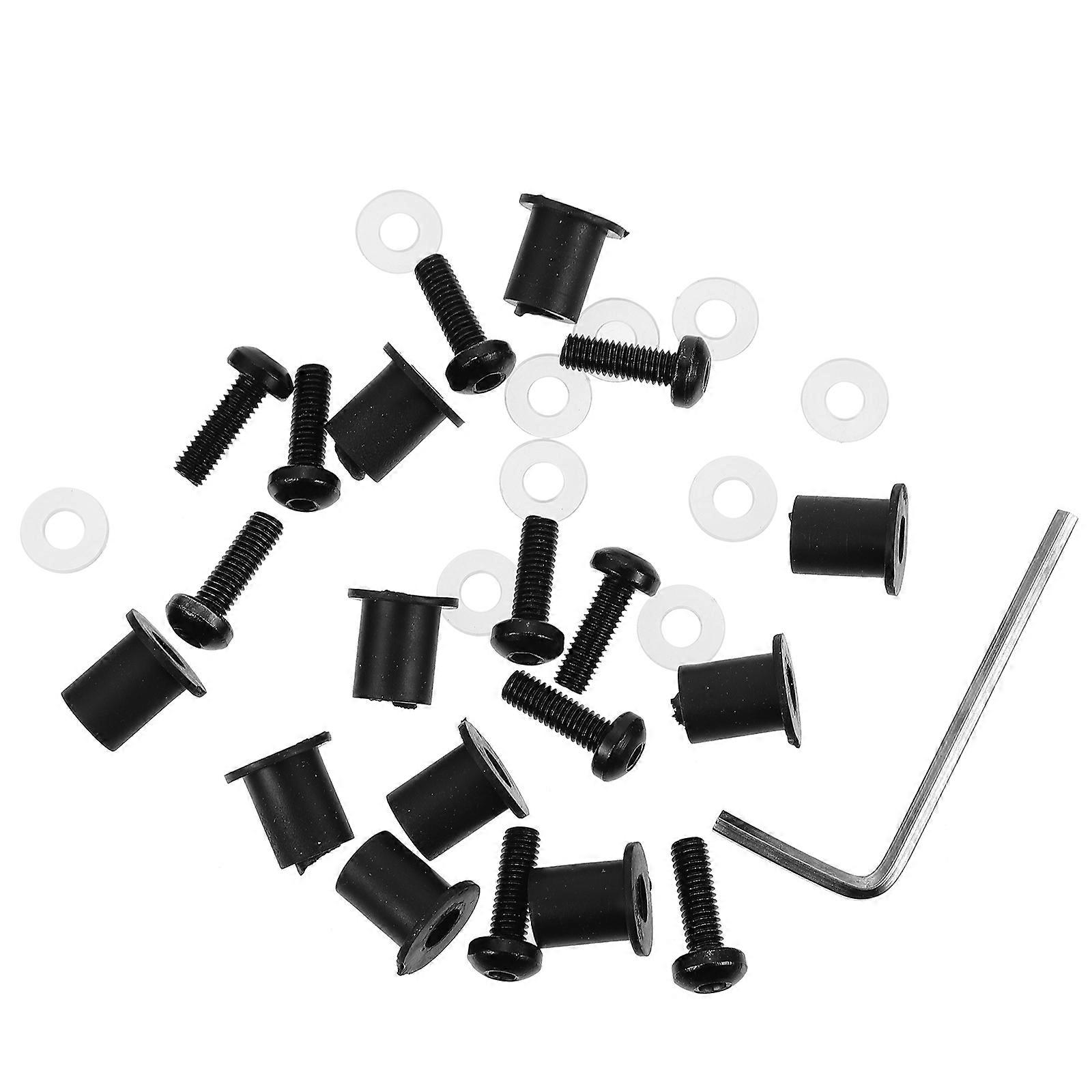 Windscreen Fasteners 1 Set 20Pcs Durable Black Accessories For Yacht Maintenance