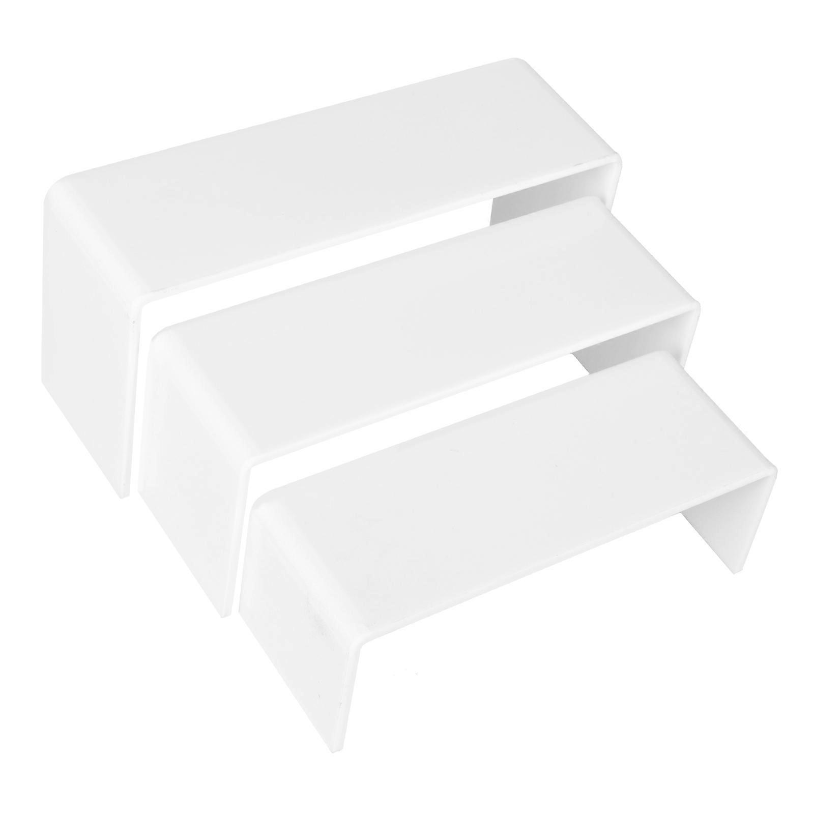 Decorative Displaying Rack 3Pcs U Shape Display Holder White Great For Retail And Model Display