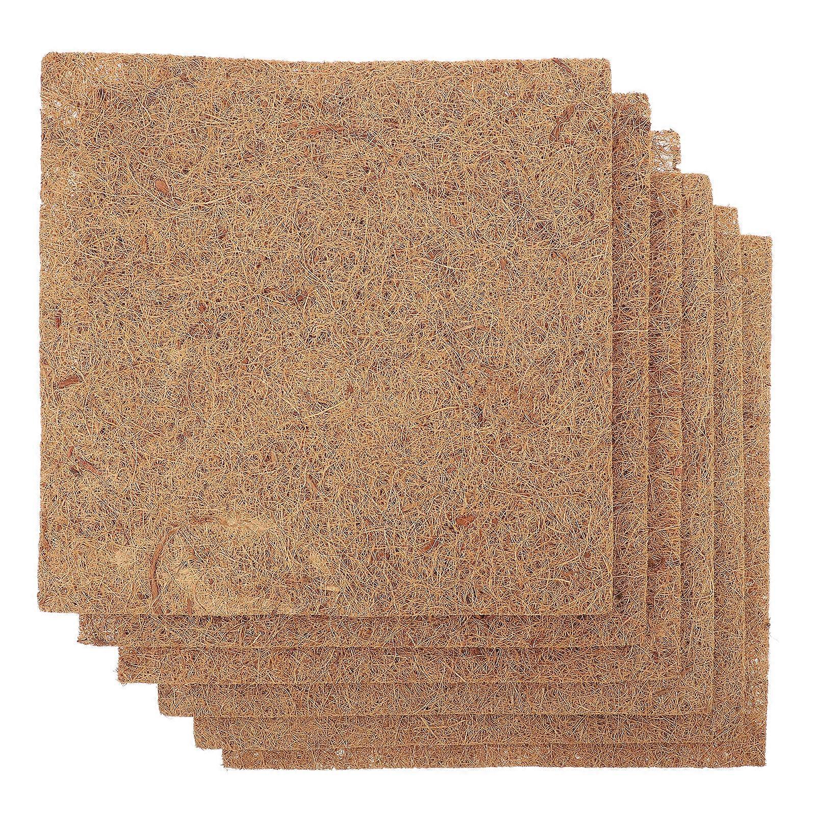 6Pcs Reptile Chicken Pads Natural Fiber Multiuses Breeding Chickens Reptile Eggs Mat Reptile Eggs Pad