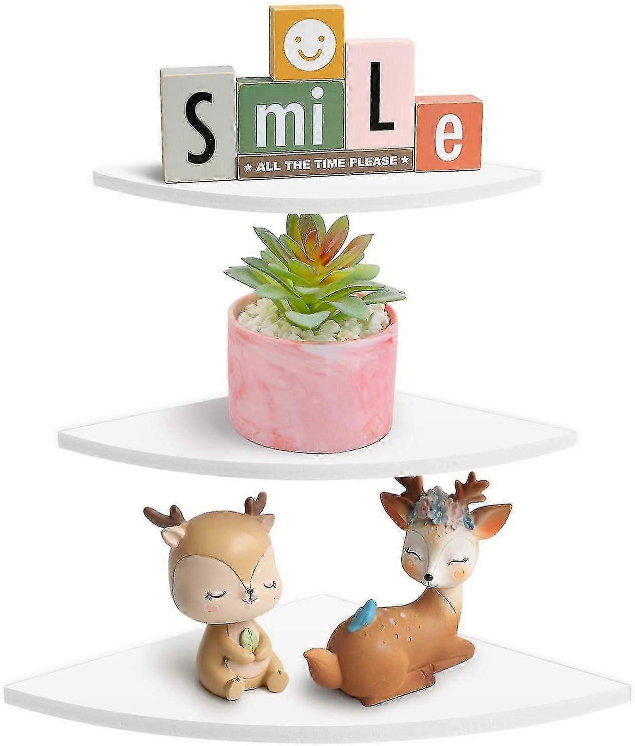 Γωνιακό ράφι τοίχου λευκό 3 επίπεδο κυμαινόμενο γωνιακό ράφι ράφι τοίχου ράφι βιβλιοθήκη τοίχου τοίχου