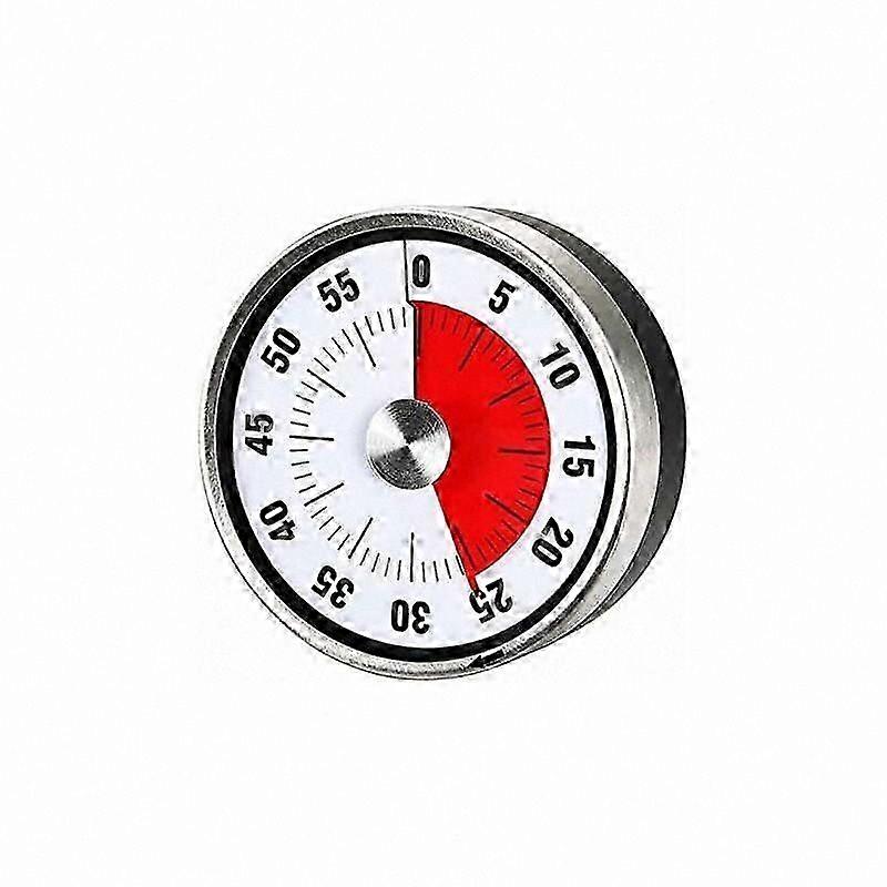 60-Minute Visual Countdown Timer for Kitchen, Study, and Outdoor Use - Magnetic Design for Time Management (Black)