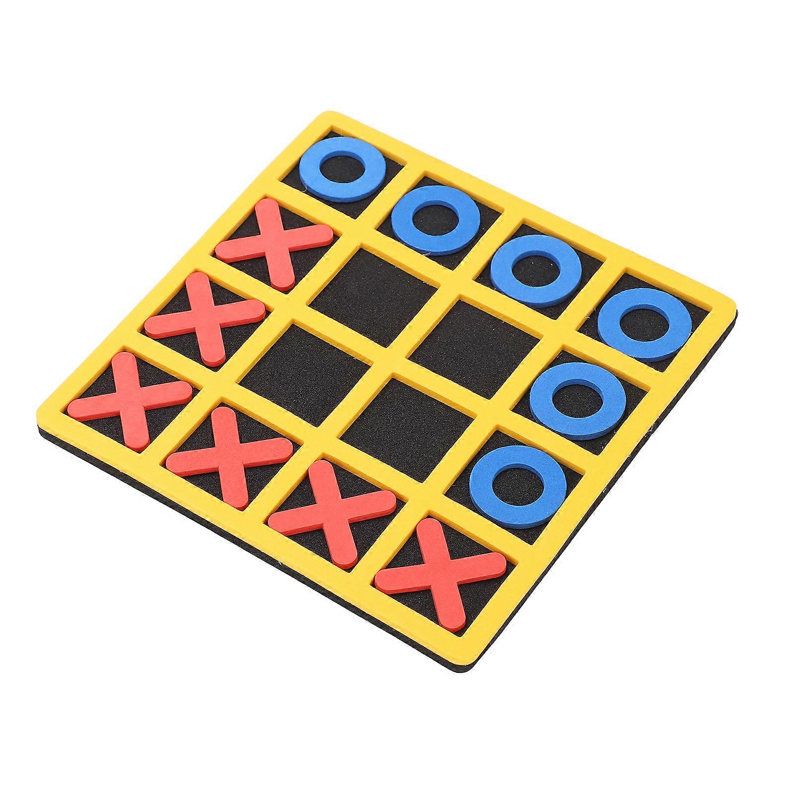 Tictactoe Game Portable and Safe EVA Mini Tictactoe XO Shape Chess Game Educational Toy