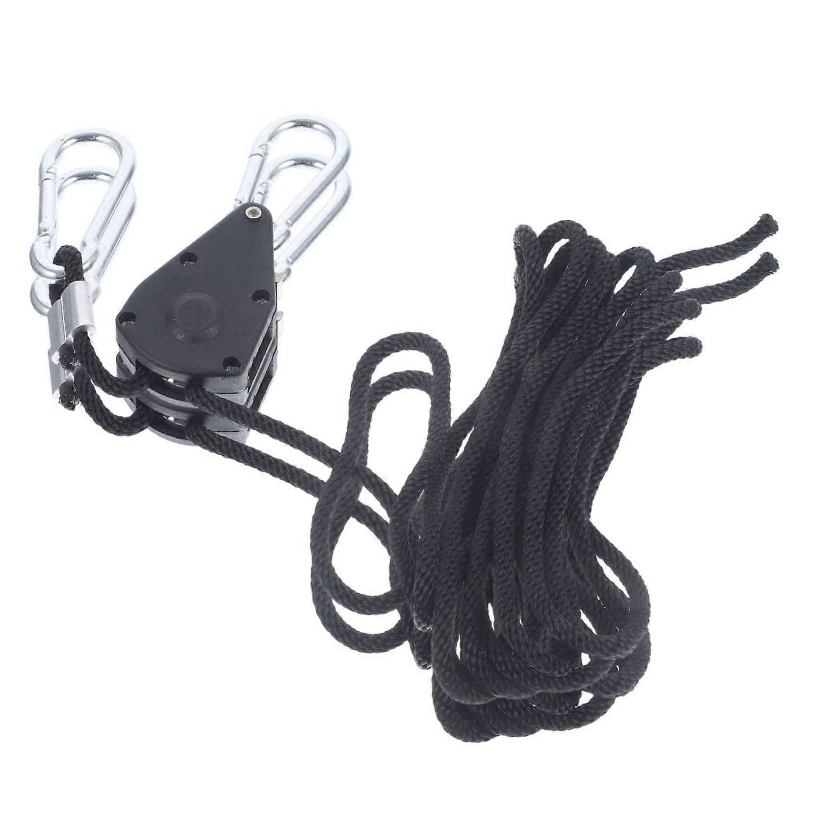 4pcs Led Lamp Sling Kit Metal Gears Ratchets Braided Polypropylene Rope Tensioner for Frame Hanger