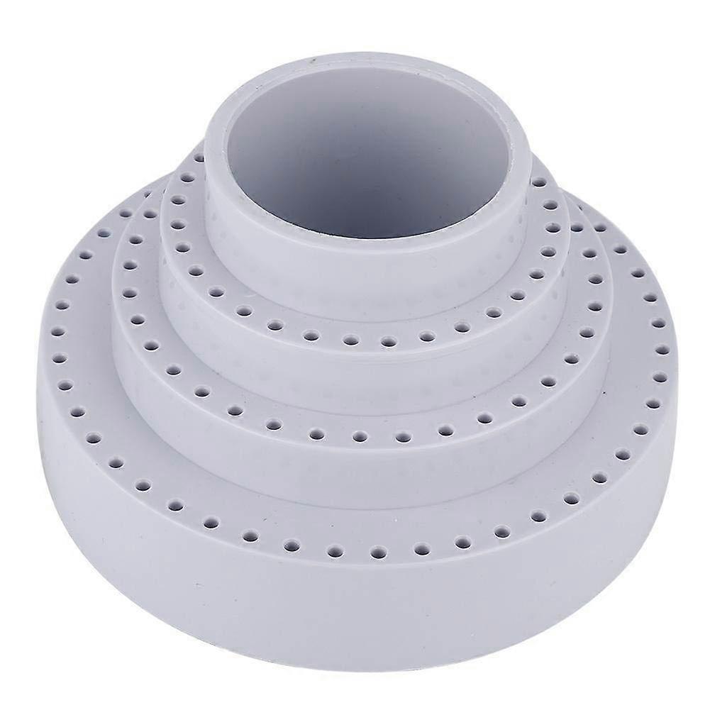 Round Drill Storage Container, Hard Plastic Tool Organizer, Durable Drill Holder, Compact Tool Management Solution
