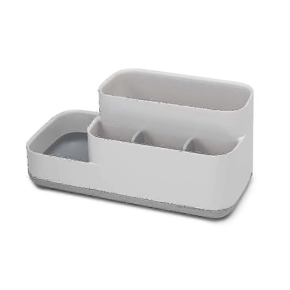 Bathroom Easy-store Caddy- White/grey, 11.9 X 11.6 X 24.9 Cm