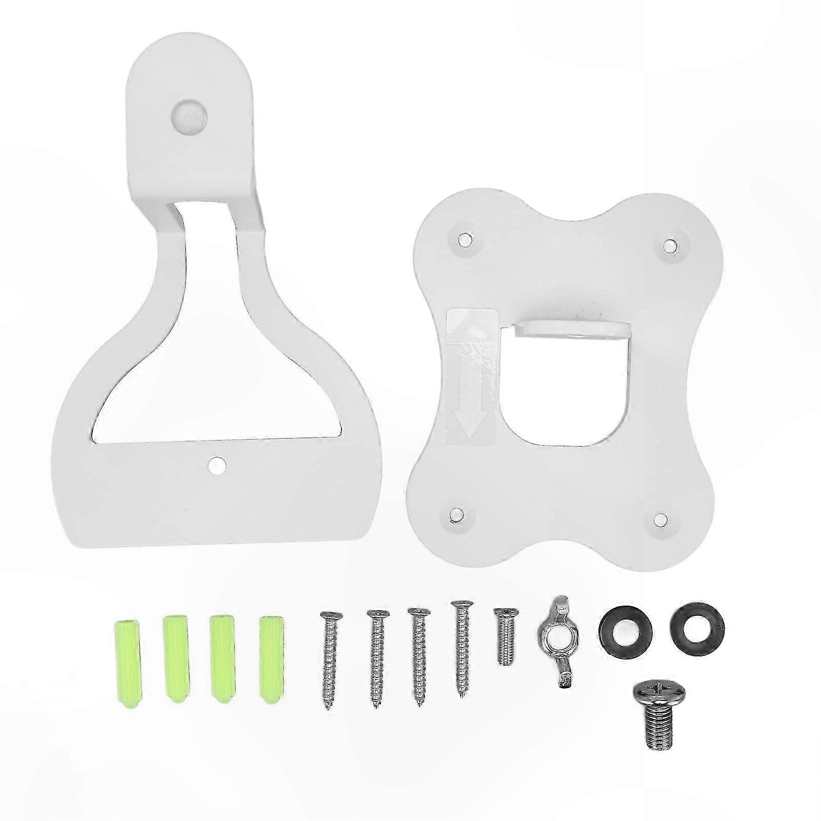 Rotatable Wall Mount Bracket for Wireless Speakers, Durable Metal Design, Space-Saving Solution for Home o Devices, White