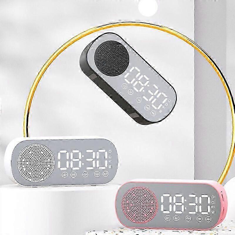 Wireless Bluetooth speaker Dual alarm clock Radio Support for TF card Digital
